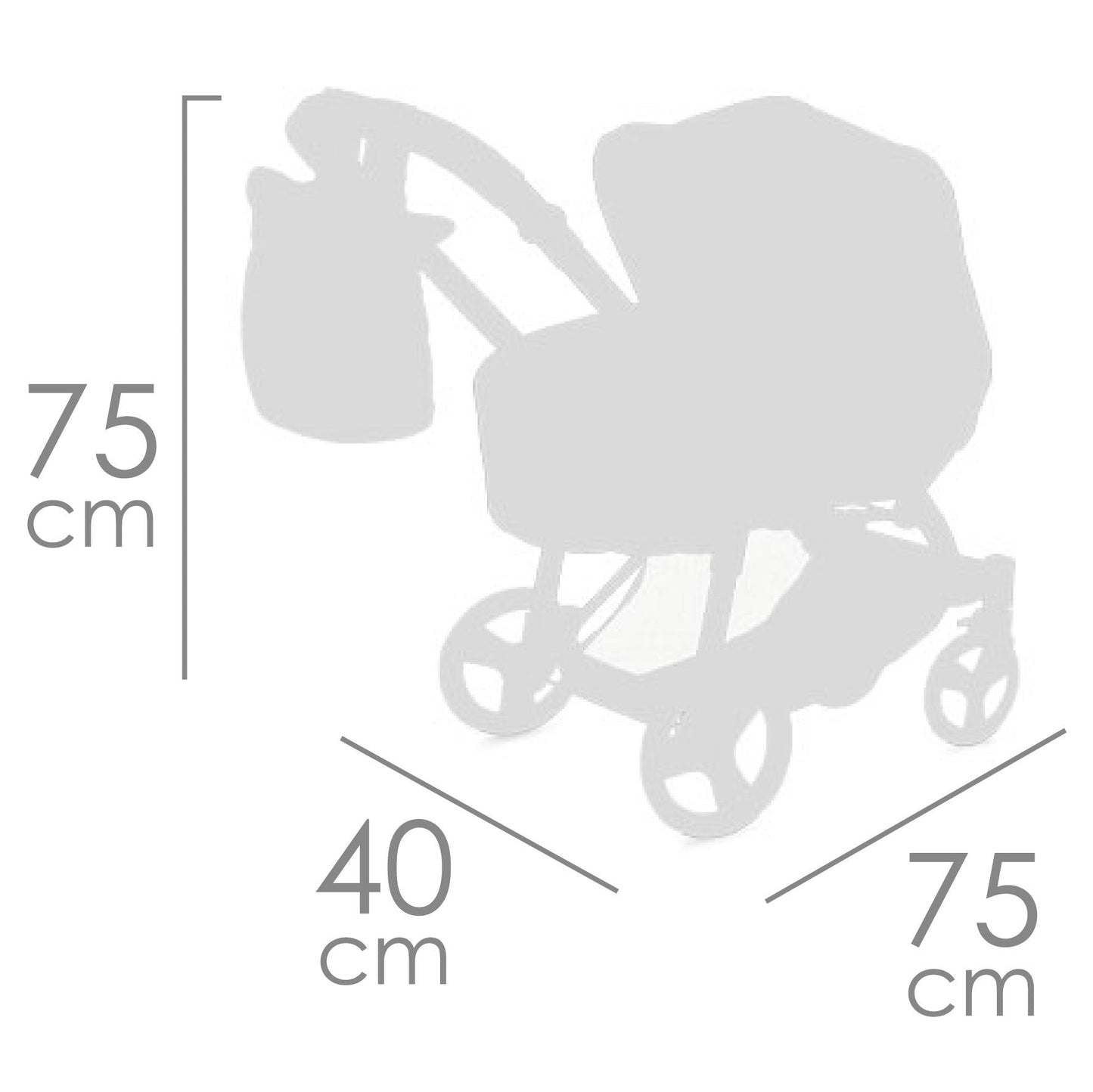 81646 Convertible 3x1 Doll's Pram