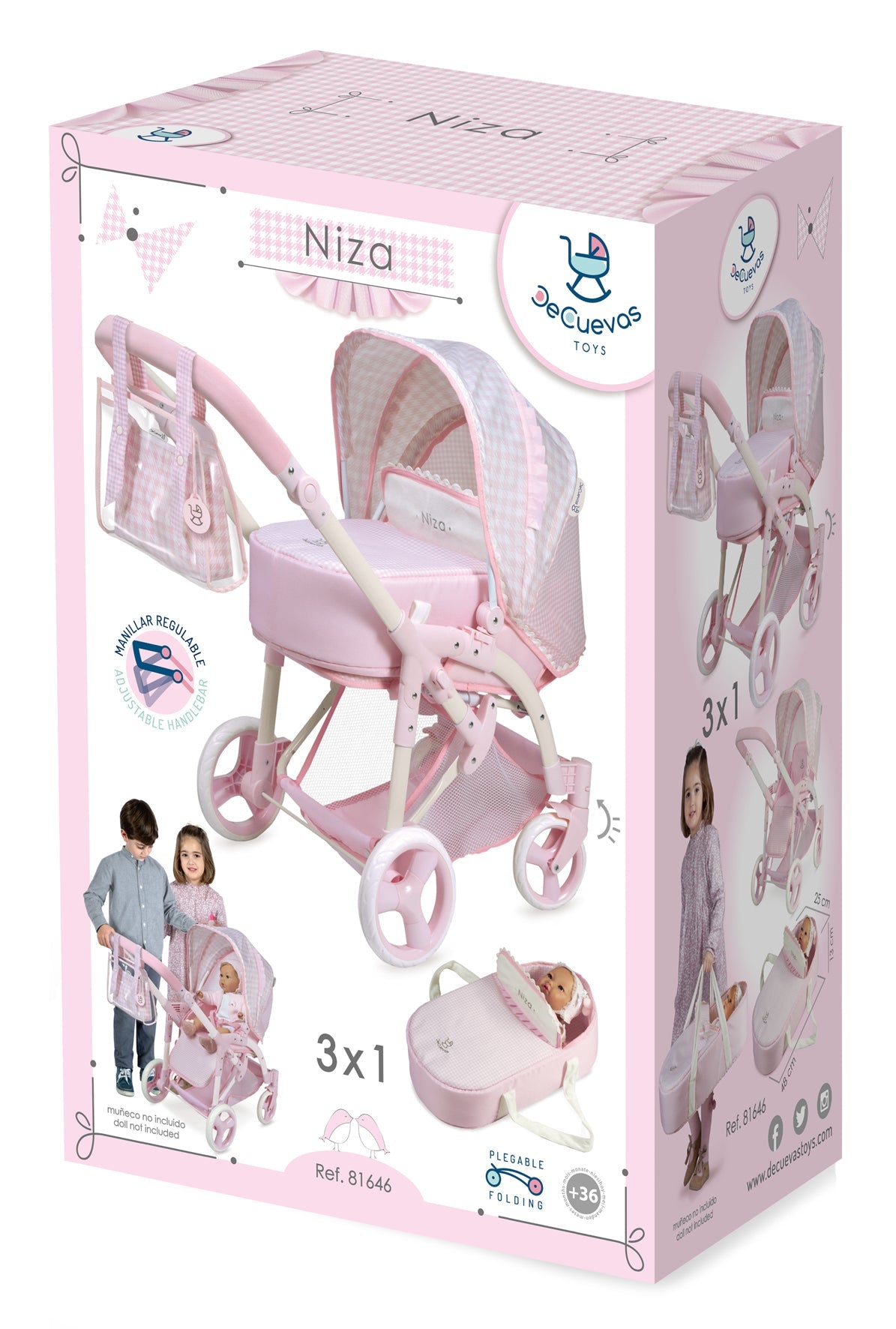 81646 Convertible 3x1 Doll's Pram