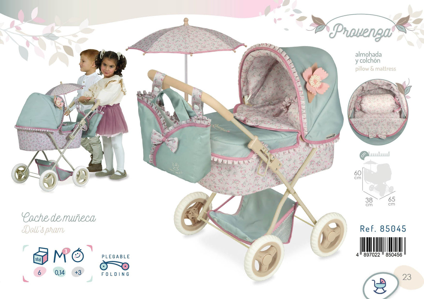 85045 Folding My First Pram Provenza Collection